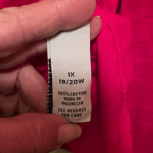 CATHERINES Women’s Short Sleeve USA Go For Gold Top. Sz 1X (18/20W) - Picture 4 of 4